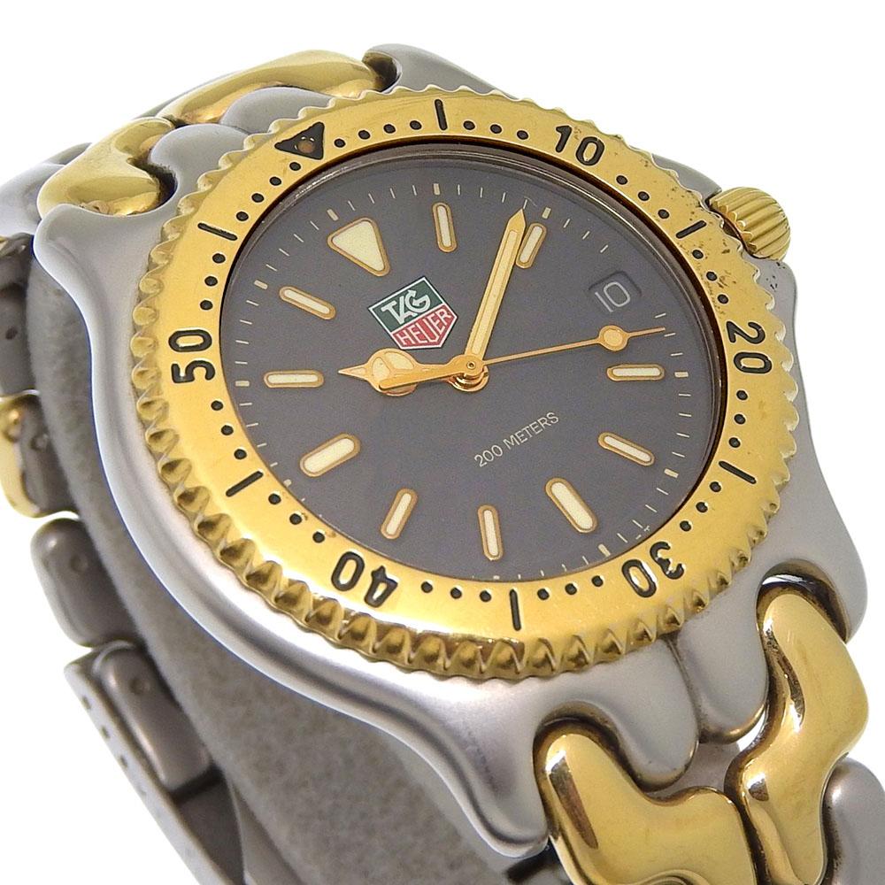 Tag Heuer Cell 200M Watches S95.206 Professional grayDial Stainless Steel Quartz Analog Display Women Used