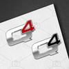 HNQJR1 Car Metal Q4 Logo Badge Steering Wheel Decals Styling For Alfa Romeo Stelvio Mito Stradale Giulietta Emblems Sticker Accessories
