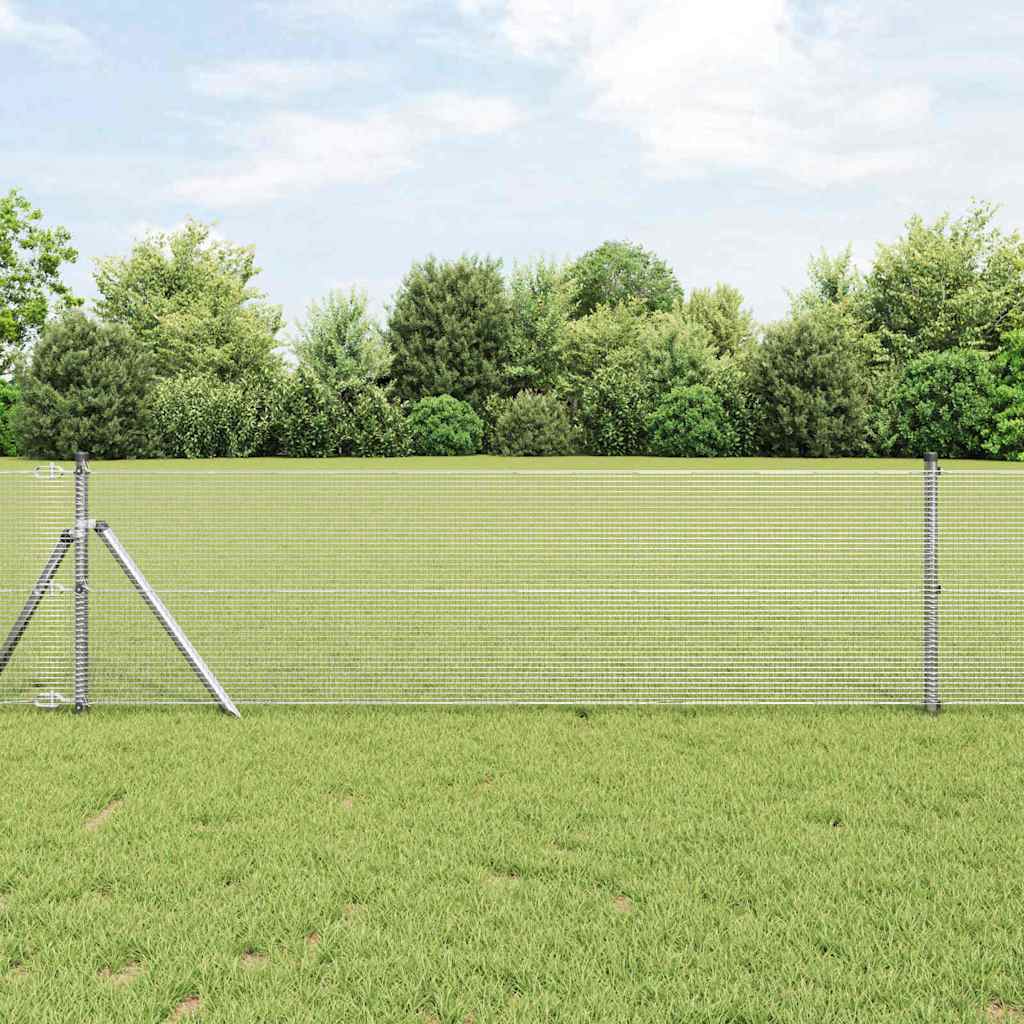 Welded Wire Fence Silver