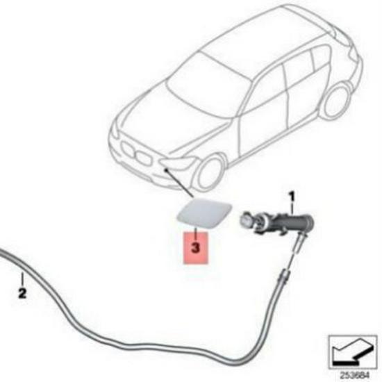 BMW F34 3-serie GT Strålkastarspolarkåpa (51117371847/51117371848)