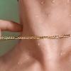 Personalized Men'S Waterproof 304 304 Stainless Steel Necklace, 304 304 Stainless Steel Figaro Chain 3 Mm, Men'S Minimalist Necklace Pendant