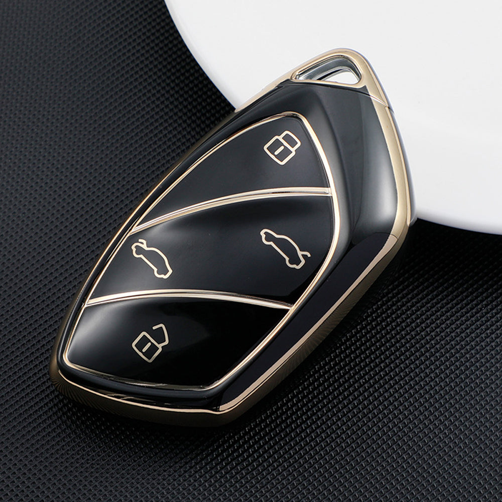 

Чехол для автомобильного ключа из ТПУ с 4 кнопками, защитный чехол для пульта дистанционного управления, автомобильные аксессуары для Roewe Ei5 MARVELX Marvelr MG ZS EV HS EHS ZX GT