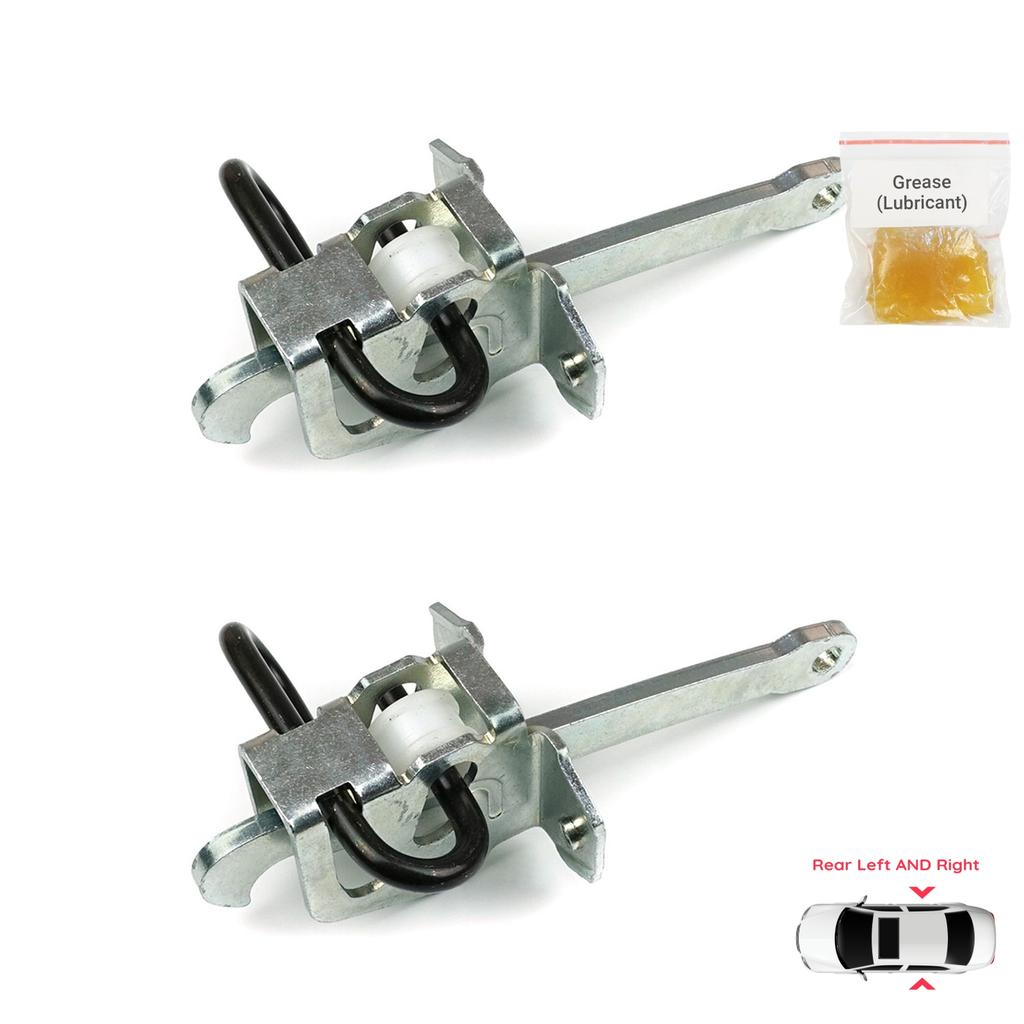 BDP1069-1 2 Pieces Rear Left AND Right Door Catch Hinge Brake Stop Check Strap Limiter for BMW 5 Series E39 1995-2004 4/5-Door 51218159256