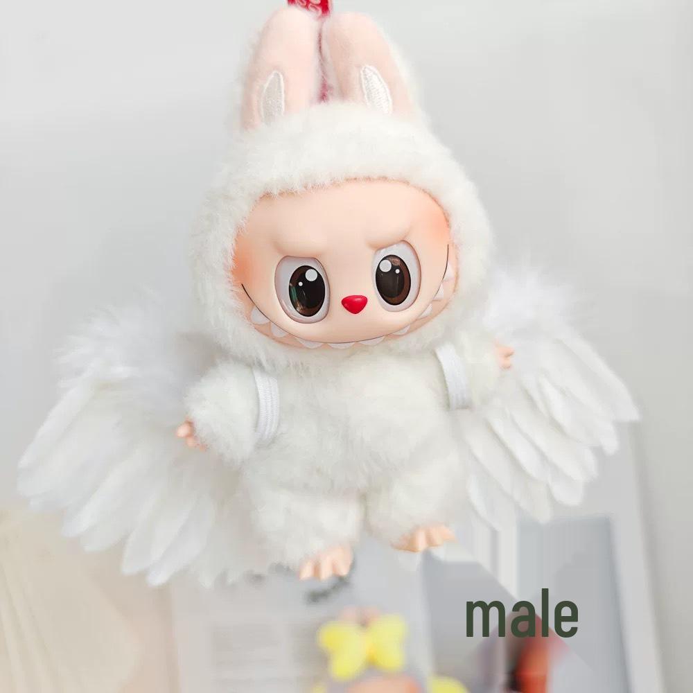 Labubu Angel Feathers Fashion DIY Doll Accessories - Handmade Vinyl Decoration