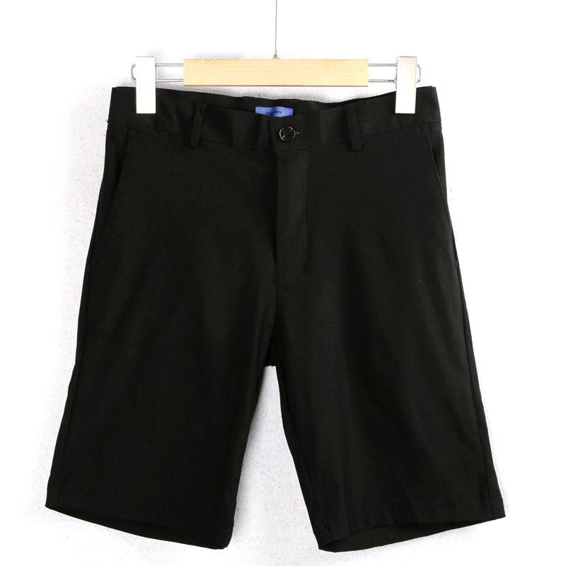 

Black Summer New Versatile Zipper Figure Flattering Middle Pants Black L