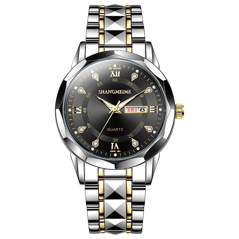 Waterproof luminous new men's watch belt quartz watch