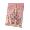DIY 3D Pearl Painting Kit, Castle Design With Fireworks, Plastic Pearl Art Craft For Adults And Beginners, Home Wall Decor