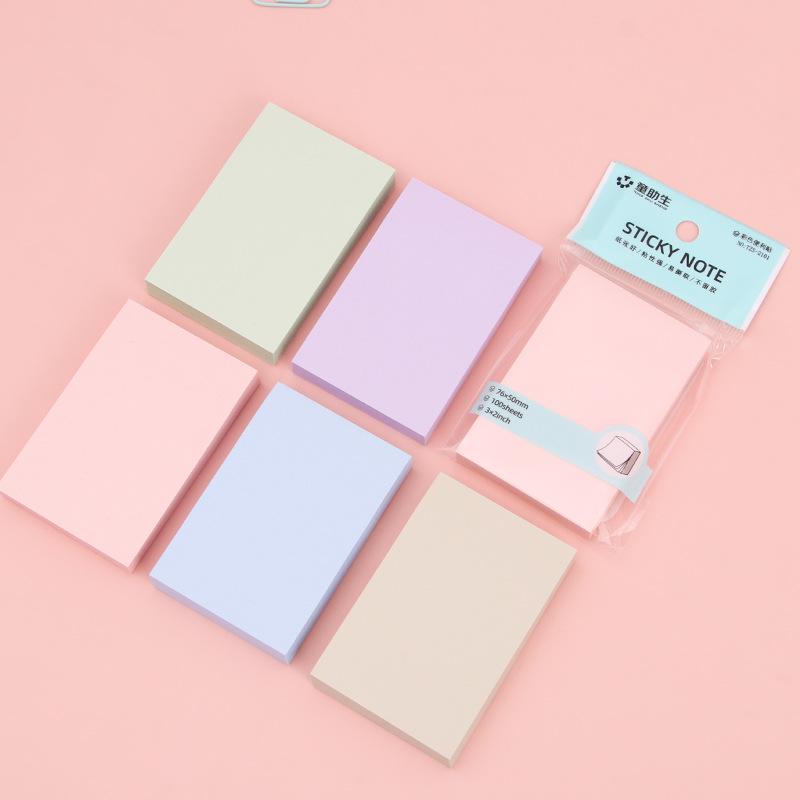 Morandi Color Tearable Sticky Notes, Student Stationery Index Tabs & Memo Pads