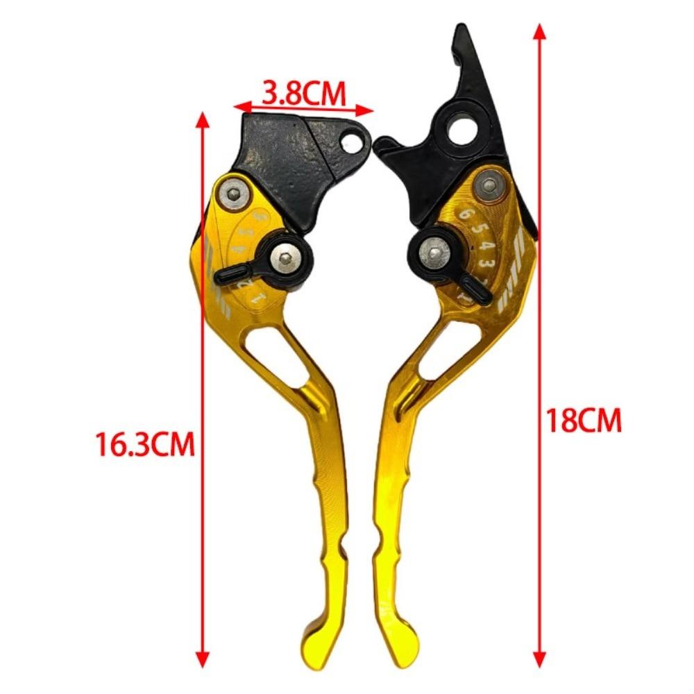 New CNC Motorcycle Brake Lever Adjustable Aluminium Alloy Brake Handle Dual Disc Drum Brake Accessories