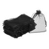 100/50pcs 11x16cm Organza Bags Jewelry Packaging Wedding Party Gift Bags Drawstring Candy Pouches Christmas Small Bag Storage