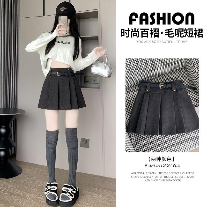 2025 New Autumn Pleated Skirt Short Skirt