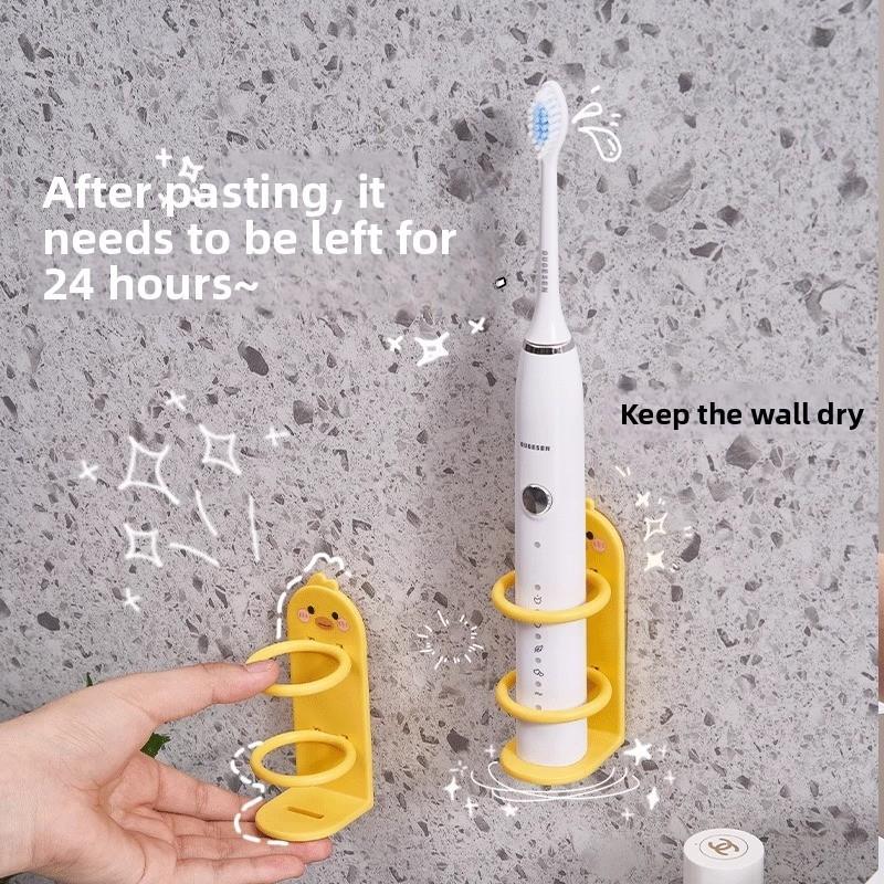 Electric Toothbrush Stand Wall Mount With Storage For Household And Travel
