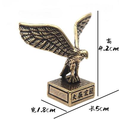 Mosazná figura orla Domácí dekorace Výstavní socha orla Domácí dekorace Kancelářský stolní čajový mazlíček Ozdoba