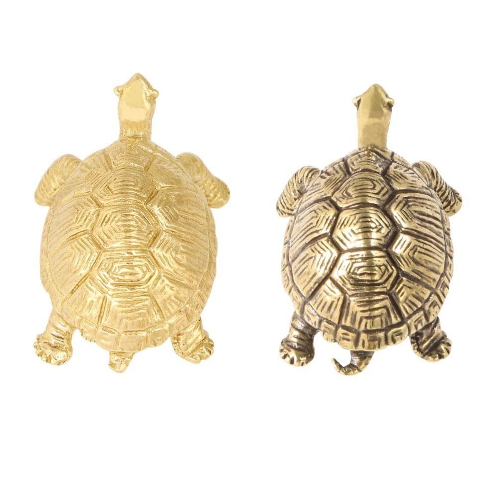 Retro Golden Coin Turtle Brass Handle Furniture Hardware Vintage Cabinet Door Knobs Gold Push-pull Wardrobe Drawer Pulls Window