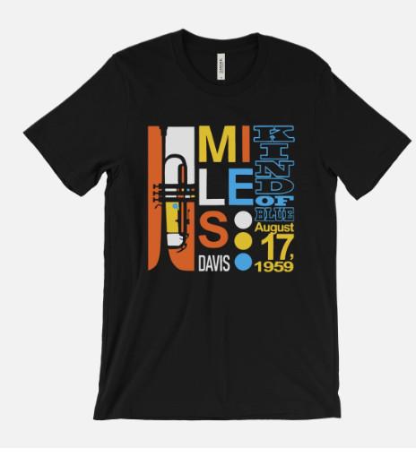 Miles Davis Kind Of Blue T-Shirt - Jazzmusik - John Coltrane - Blue Note Vntg
