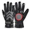 Warm gloves men's autumn and winter fleece reflective strip gloves patrol fleece thickened duty command pu gloves