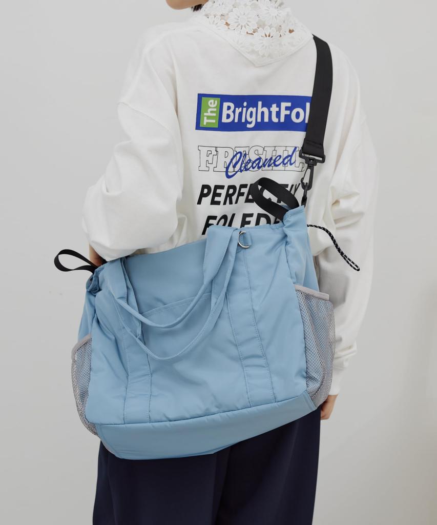 Tote Bag Bag Sax Blue F 2-Piece SetMultifunctional Mother's