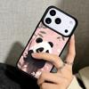 Capa Case for iPhone 17 Air 16 Pro Max 15 Plus 11 13 Mini 14 12 Back Phone Cover Cartoon Cute Panda Bear soft