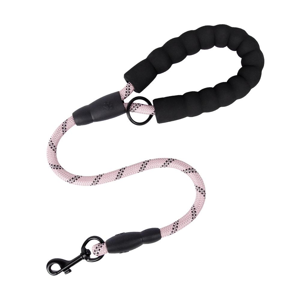 Dog leash colorful nylon reflective round rope large dog explosion-proof p rope dog leash medium and large dog leash