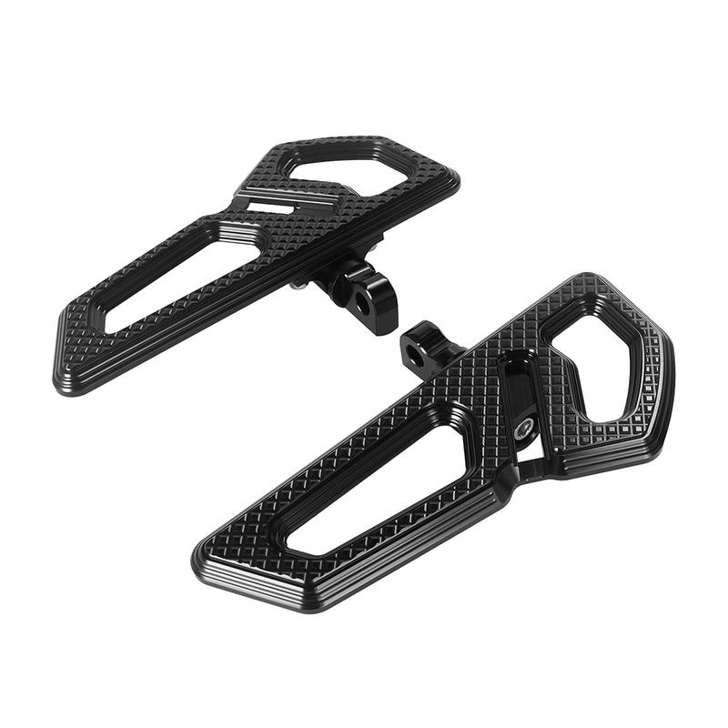 Motorcycle Passenger Floorboard Aluminum Rear Pedal Footpegs Footboard For Harley Touring FLHR Street Electra Glide FLTR Softail