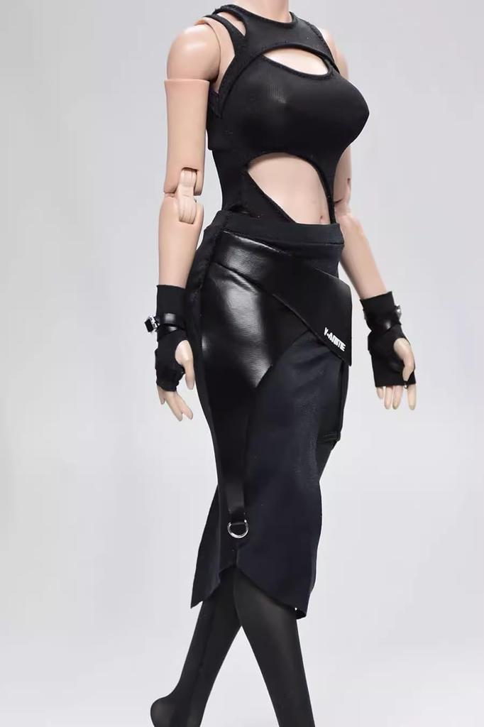 [TOYBARJAPAN] Action Figure in Scala 1/6 Stile GS Corpo TBLeague Compatibile Gonna Funzionale Stile Pelle, Collant Calze, Costume da Bagno, Maniche e Collo