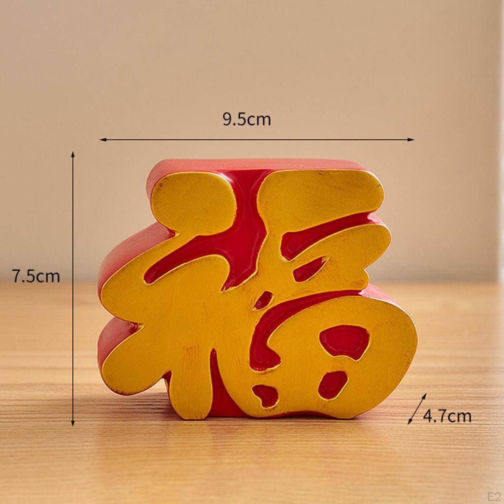 Chinese Happiness Crafts Character Home Bedroom Decor Engagement Sculpture DIY Exquisite