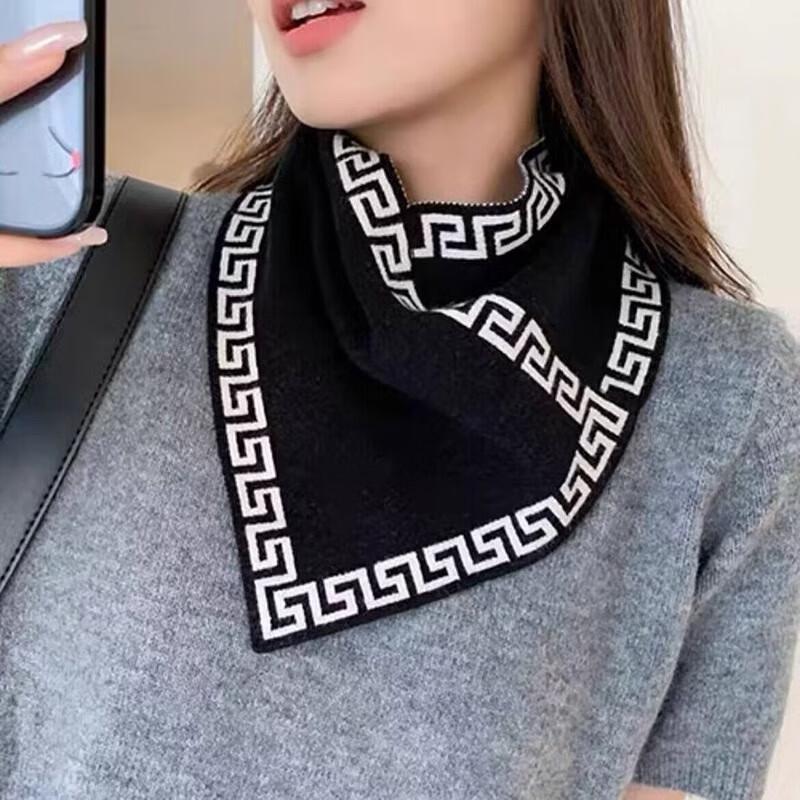 3 Pcs Autumn and Winter Triangle Versatile Fashion Neck Protection Windproof Warm Scarfs