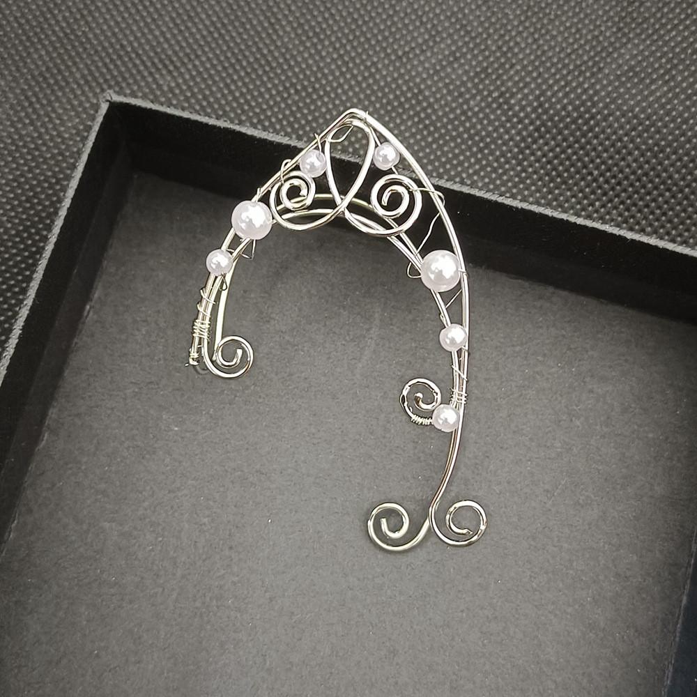 Womens Fashion Pearl Ear Jewelry With Electroplated Finish For Spring