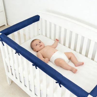 3Pcs Bumper Strip Crib Edge Protector Thick Padding for Baby Head And Teeth Protection Soft Baby Crib Teething Rail Guard Cover Baby Nursery Bedding