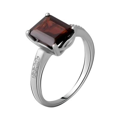 Srebrny pierścionek z naturalnym granatem 3,508ct (2061304)