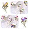 10PCS Crooked Heart Nail Art Charms Translucent Nail Jewelry Manicure Charms  DIY Decoration