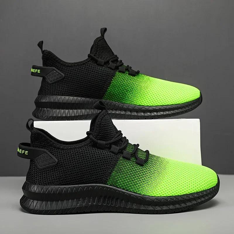 Fashion SYTK 2024 Men's Sneakers Breathable Men Casual Shoes Outdoor Non-Slip Male  Walking Lightweight Fashion Male Tennis Shoes