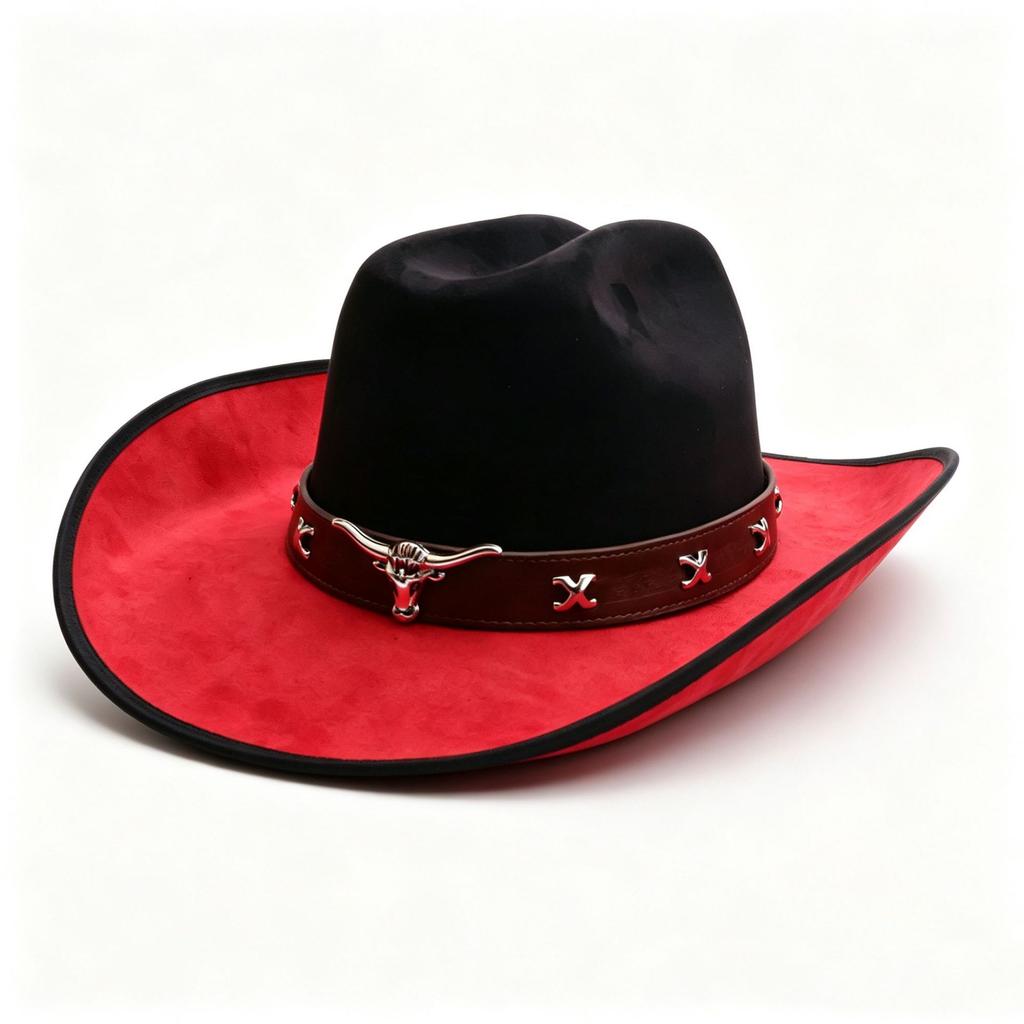 New Suede Western Cowboy Hat Popular Classic Accessories Cowboy Hat Fashion European and American Jazz Hat