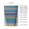 13Pairs Interchangeable Circular Knitting Needle Set with Knitting Accessories for Knitting Sweater Sock Scarf Bag Hat