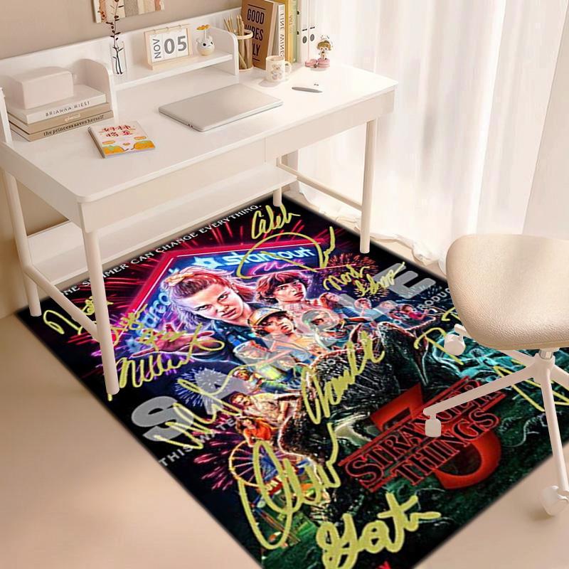 Halloween Horror Horror Theme Stranger Things Carpet Home Living Room Decoration Table and Chairs Anti Slip Door Mat Outdoor Picnic Mat Carpet A7