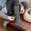 1 Pair Stockings Autumn Thigh High Stocking Harajuku Hollow Vintage Calf Sock Winter Knitting Cotton Long Socks Fashion Woman