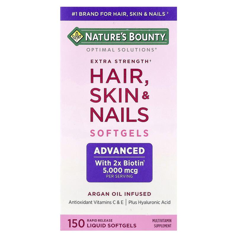 Rworld Wellness Optimal Solutions®, Hair, Skin & Nails, 150 Rapid Release Liquid Softgels sold by Joom