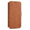 DENIOR B06 For iPhone 16 Plus Case Magnetic Detachable Wallet Stand Leather+TPU Phone Cover
