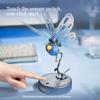 Metal Blue Butterfly Diy Handmade Building Blocks Mechanical Assembly Birthday Gift For Girls Creative Ornaments Assembly Model
