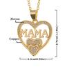 Rhinestone Heart-Shaped Pendant Necklace Fashion Elegant Necklace Jewelry Accessories for Daily Wear Gifting Mothers Day Gift