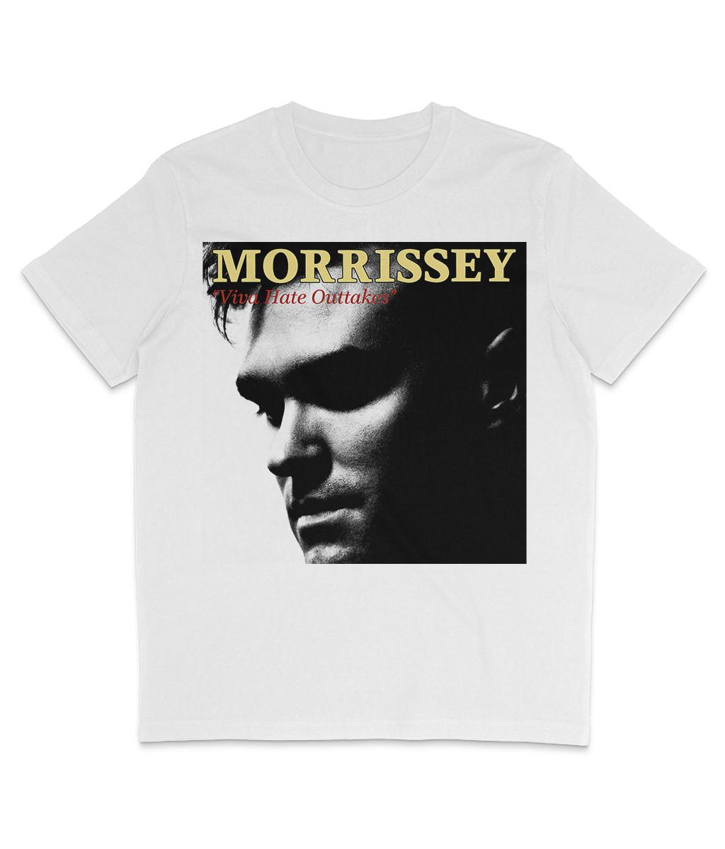 MORRISSEY - Viva Hate Outtakes - White - Organic T-Shirt Mens Womens Tees Top - Morrissey - Indie L