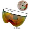 LOCLE Ski Helmet Visors of MS95 MS99 Multifunctional Wind-proof Dust-proof Spare Lens UV Protection Skiing Helmet Extra Lens