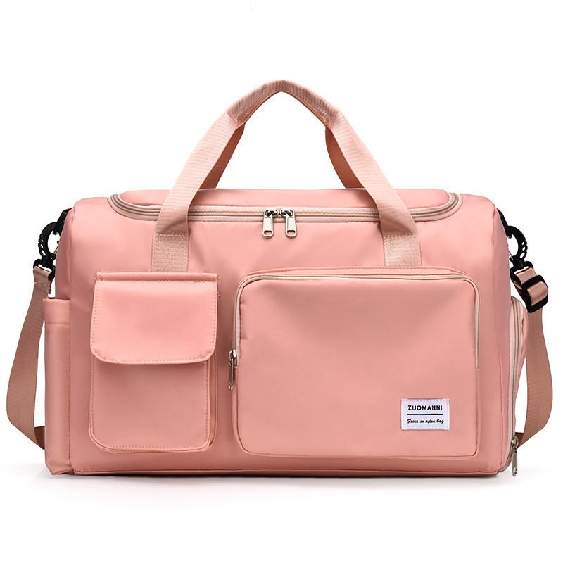 Ielgy Large-Capacity Short-Distance Travel Bag Dry Wet Separation Belt Shoe Position Sports Gym Bag Leisure Student Luggage Bag