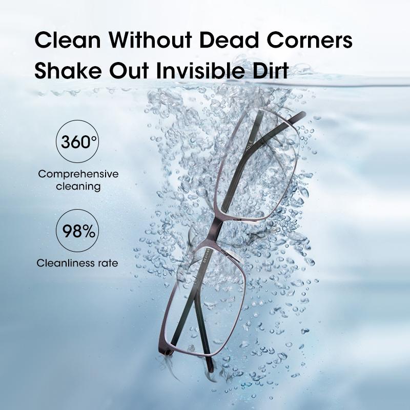 50W Ultrasonic Cleaner Glasses Cleaner High Frequency Ultrasound Washing Cleanser Bath for Jewelry Glasses Cleaning Machine