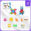 2025 Magnetic Building Blocks: Strong Magnet City Light & Shadow Architecture Stained Glass Tiles