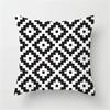 Simple abstract geometric leaf splicing pattern printed pillowcase sofa seat waist cushion  cover modern home decoration