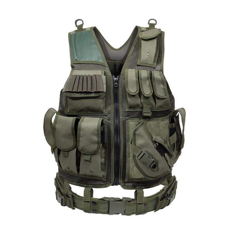 Verstellbare taktische Molle-Weste Kampf-Körperschutzwesten Sicherheitsweste Jagd Armee Outdoor CS Kriegsspiel Airsoft Trainingsjacke