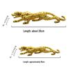 Golden Leopard 19cm Animal Figurine for Car Console Craft Decoration Gift