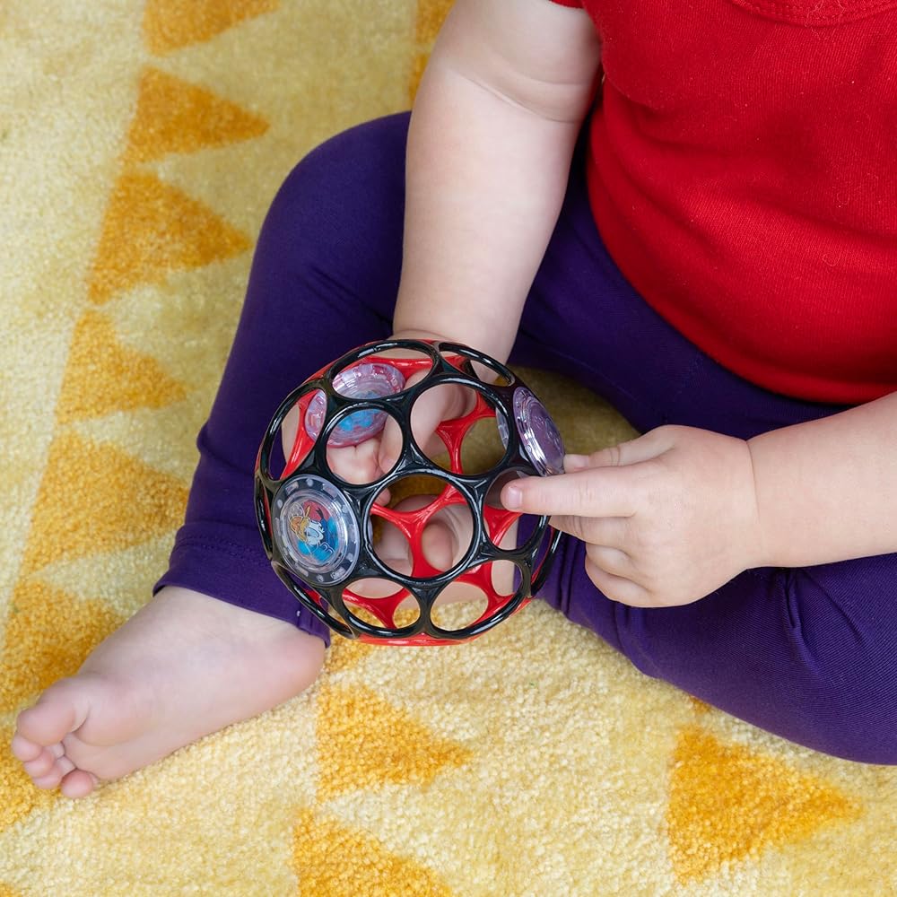 Mickey Mouse O-Ball Rattle Soft Toy for Infants Easy Grip Design Colorful Fun