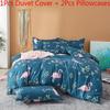 Elegant Floral Bedding Set With Beautiful Print Duvet Cover And Pillowcases For Single And Queen Beds